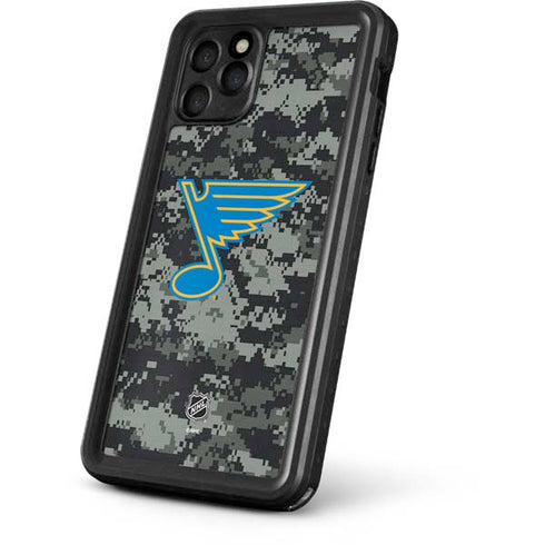 NHL St. Louis Blues Camo iPhone 11 Pro Max Waterproof Case