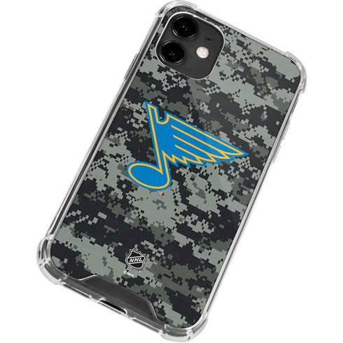 NHL St. Louis Blues Camo iPhone 12 Mini Clear Case