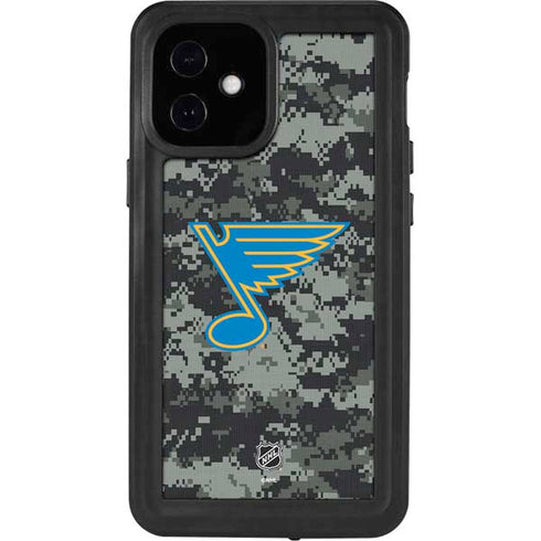 NHL St. Louis Blues Camo iPhone 12 Mini Waterproof Case