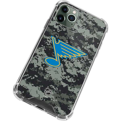 NHL St. Louis Blues Camo iPhone 12 Pro Clear Case