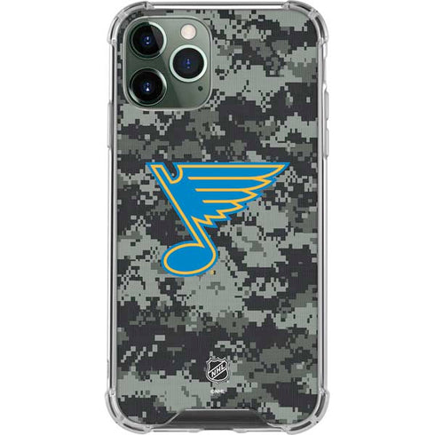 NHL St. Louis Blues Camo iPhone 12 Pro Max Clear Case