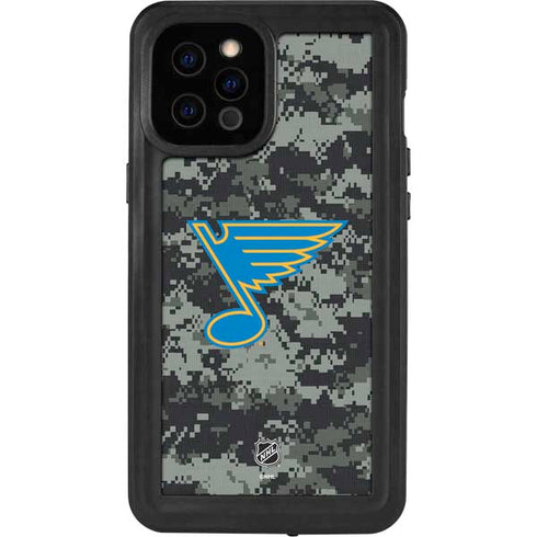 NHL St. Louis Blues Camo iPhone 12 Pro Max Waterproof Case