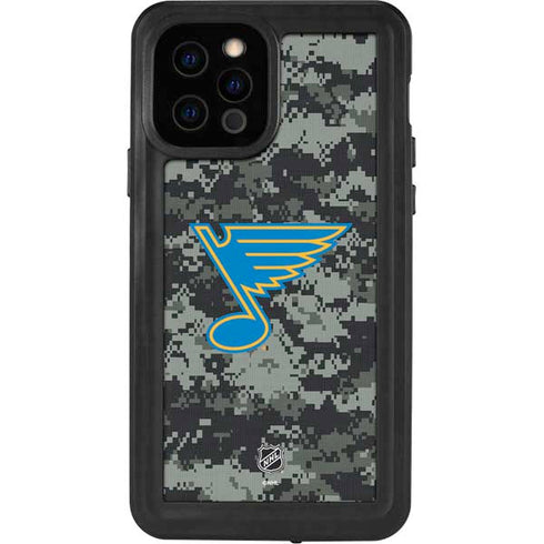 NHL St. Louis Blues Camo iPhone 12 Pro Waterproof Case