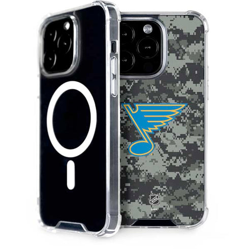 NHL St. Louis Blues Camo iPhone 13 Pro Max MagSafe Case