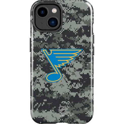 NHL St. Louis Blues Camo iPhone 15 Impact Case