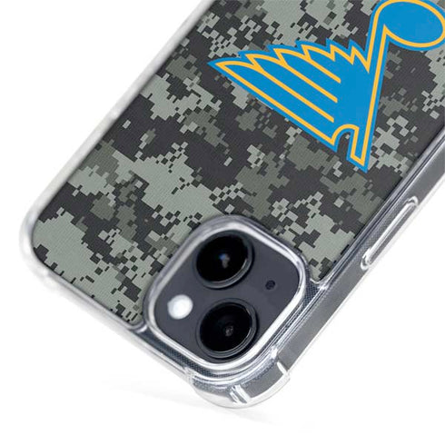 NHL St. Louis Blues Camo iPhone 15 MagSafe Case