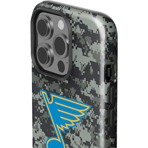 NHL St. Louis Blues Camo iPhone 15 Pro Impact Case