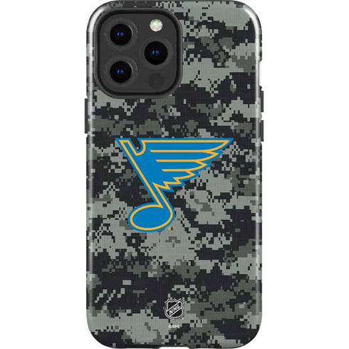 NHL St. Louis Blues Camo iPhone 15 Pro Max Impact Case