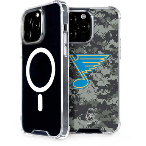 NHL St. Louis Blues Camo iPhone 15 Pro Max MagSafe Case