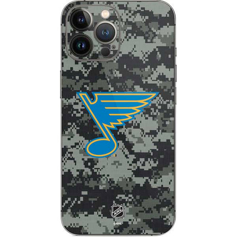 NHL St. Louis Blues Camo iPhone 15 Pro Max Skin