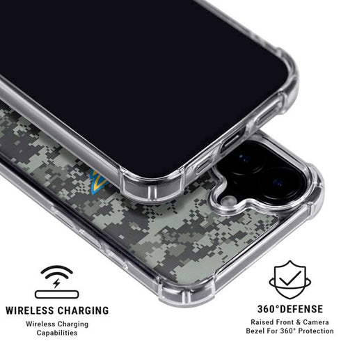 NHL St. Louis Blues Camo iPhone 16 Clear Case