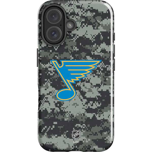 NHL St. Louis Blues Camo iPhone 16 Impact Case