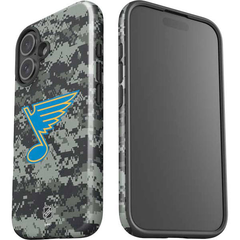 NHL St. Louis Blues Camo iPhone 16 Impact Case