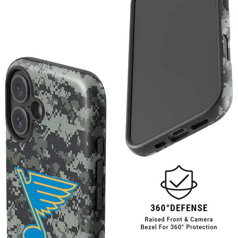 NHL St. Louis Blues Camo iPhone 16 Plus Magsafe Impact Case