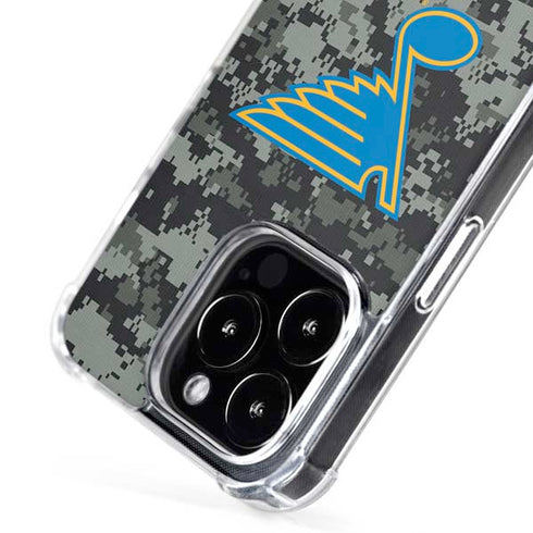 NHL St. Louis Blues Camo iPhone 16 Pro MagSafe Case