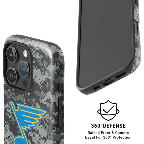 NHL St. Louis Blues Camo iPhone 16 Pro Magsafe Impact Case