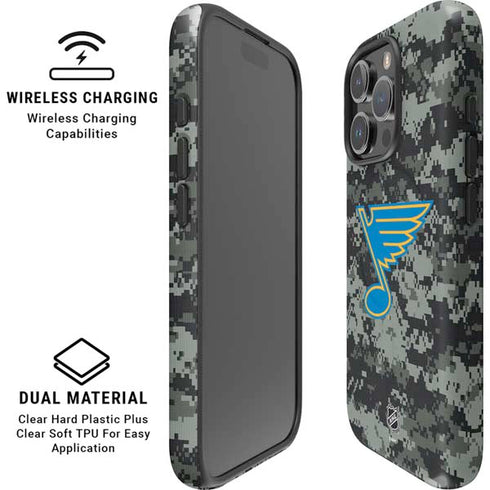 NHL St. Louis Blues Camo iPhone 16 Pro Magsafe Impact Case
