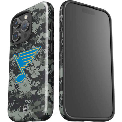NHL St. Louis Blues Camo iPhone 16 Pro Max Impact Case