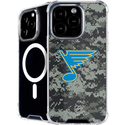 NHL St. Louis Blues Camo iPhone 16 Pro Max MagSafe Case
