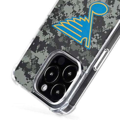 NHL St. Louis Blues Camo iPhone 16 Pro Max MagSafe Case