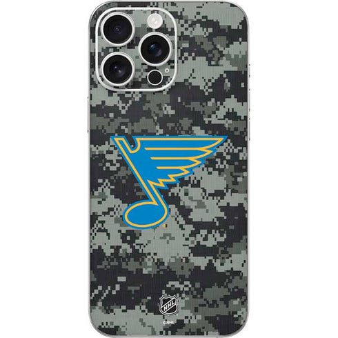 NHL St. Louis Blues Camo iPhone 16 Pro Max Skin