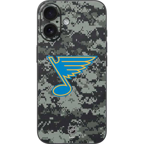 NHL St. Louis Blues Camo iPhone 16 Skin