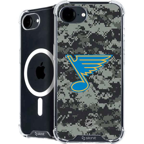 NHL St. Louis Blues Camo iPhone 16e MagSafe Case