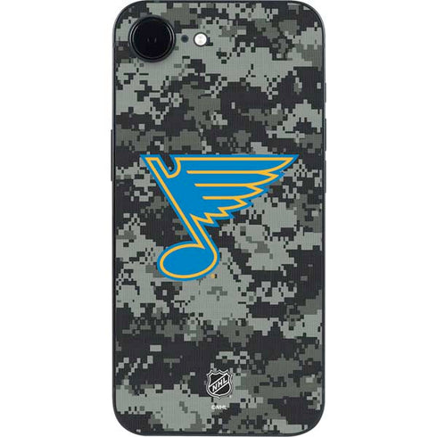 NHL St. Louis Blues Camo iPhone 16e Skin