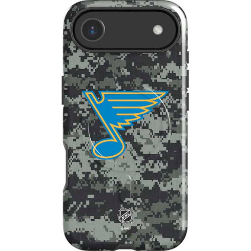NHL St. Louis Blues Camo iPhone 17 Air Magsafe Impact Case