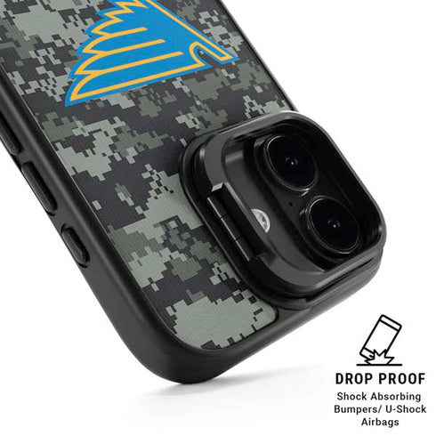 NHL St. Louis Blues Camo iPhone 17 Kickstand Case