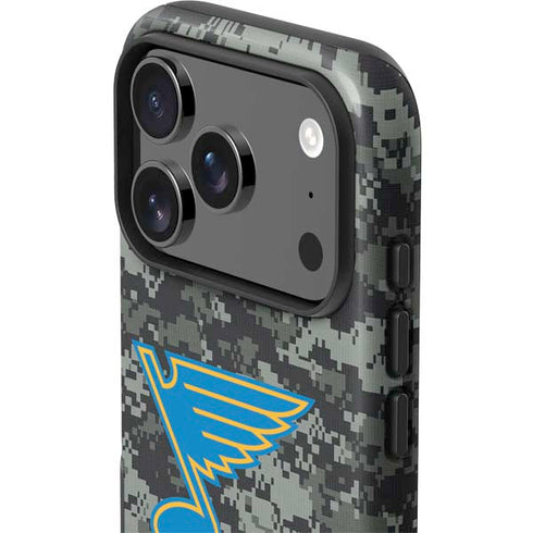 NHL St. Louis Blues Camo iPhone 17 Pro Max Impact Case