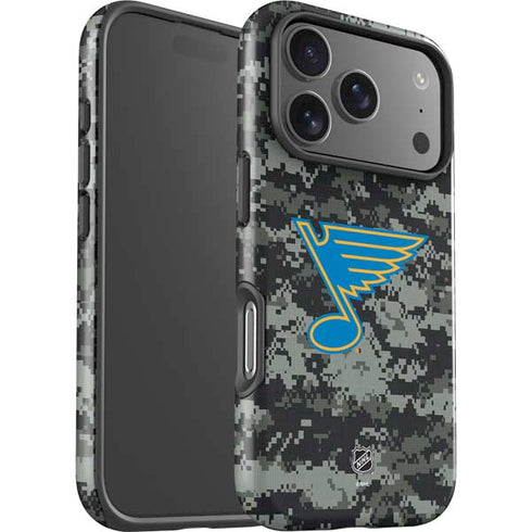 NHL St. Louis Blues Camo iPhone 17 Pro Max Impact Case
