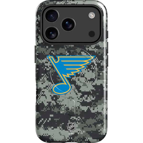 NHL St. Louis Blues Camo iPhone 17 Pro Max Magsafe Impact Case