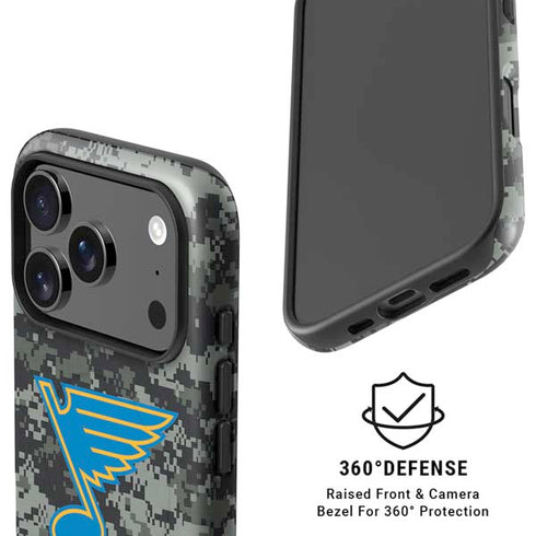 NHL St. Louis Blues Camo iPhone 17 Pro Max Magsafe Impact Case