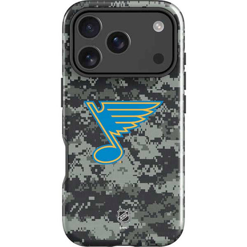 NHL St. Louis Blues Camo iPhone 18 Pro Impact Case