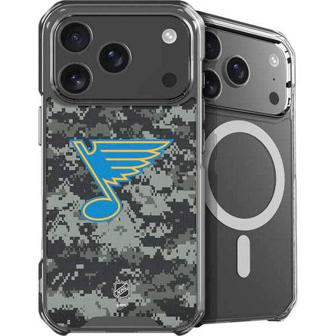 NHL St. Louis Blues Camo iPhone 18 Pro MagSafe Case