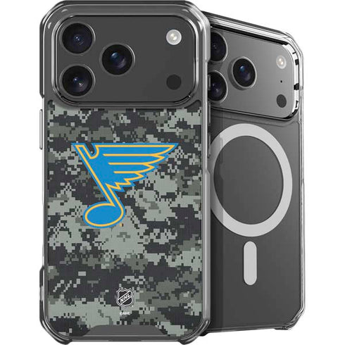 NHL St. Louis Blues Camo iPhone 18 Pro Max MagSafe Case