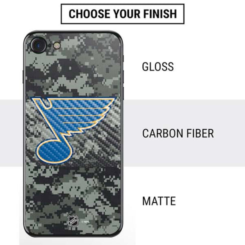 NHL St. Louis Blues Camo iPhone SE (2nd & 3rd Gen) Skin