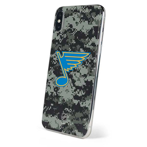 NHL St. Louis Blues Camo iPhone X Skin