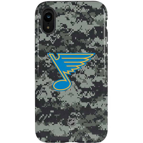 NHL St. Louis Blues Camo iPhone XR Pro Case