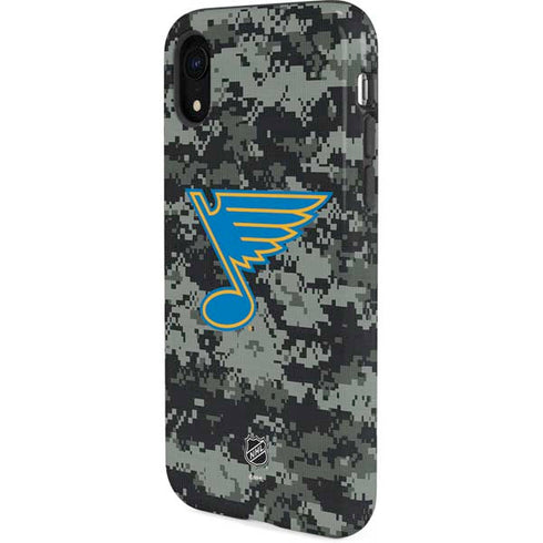 NHL St. Louis Blues Camo iPhone XR Pro Case