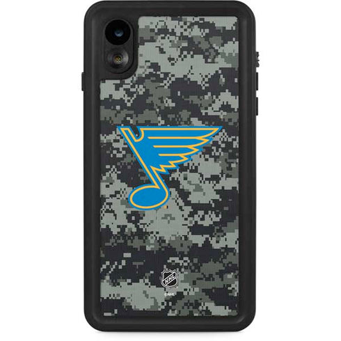 NHL St. Louis Blues Camo iPhone XR Waterproof Case