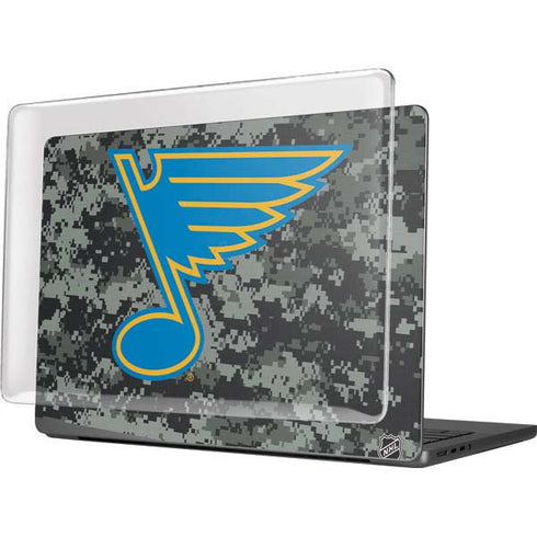 NHL St. Louis Blues Camo MacBook Pro 14in (2021-24) Case plus Skin