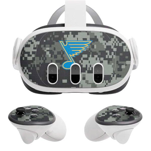 NHL St. Louis Blues Camo Meta Quest 3 Skin