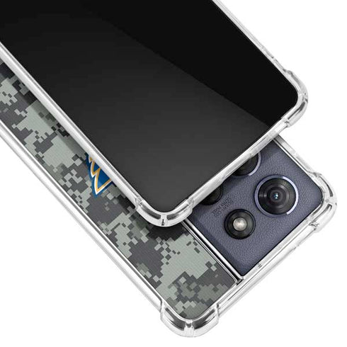 NHL St. Louis Blues Camo Moto G 5G (2025) Clear Case