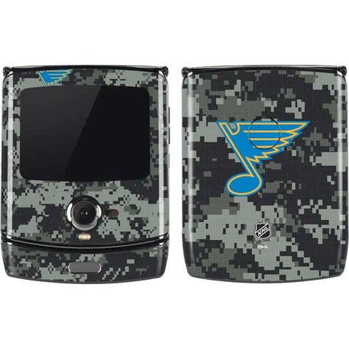 NHL St. Louis Blues Camo Motorola RAZR Skin