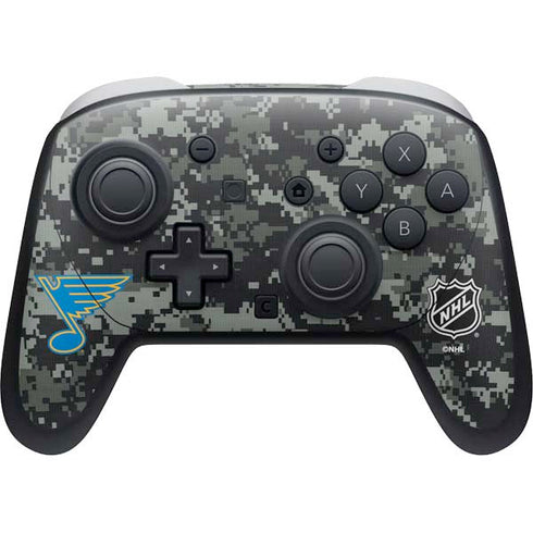 NHL St. Louis Blues Camo Nintendo Switch 2 (2025) Pro Controller Skin