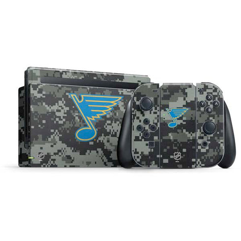 NHL St. Louis Blues Camo Nintendo Skins