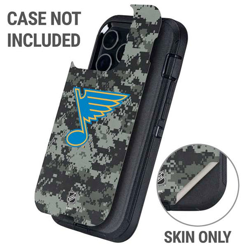 NHL St. Louis Blues Camo Otterbox Defender iPhone Skin