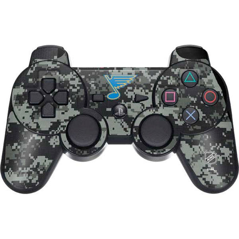 NHL St. Louis Blues Camo PS3 Dual Shock wireless controller Skin